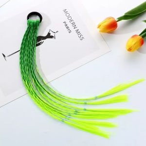 Tóc Giả Tết Bím Dây Cột Xinh Xắn Cho Bé Gái Nhiều Màu Nổi Bật QiQiShop