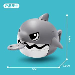 Pull Line Shark Keychain Pendant Keychain Simulation Removable Mouth Shark ABS Keychain Toy Anti-stress Schoolbag Pendants