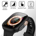 Ultra Thin Hard PC Case Tempered Glass Screen Protector Protective Cover Compatible For Apple Watch Ultra/Ultra 2 49mm/Ultra3 49mm Smartwatch Case Cover. 