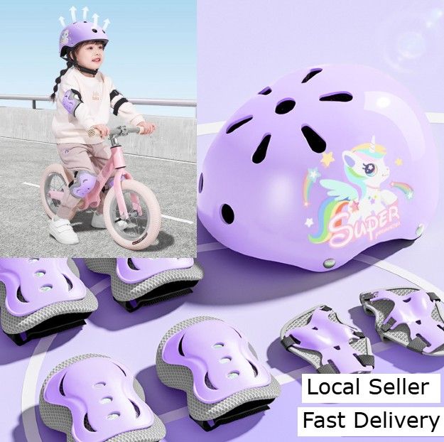 Pcs Set Gear set Kids Helmet for Bike Bicycle Scooter Sports