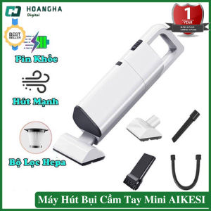 Máy hút bụi cầm tay mini không dây điện 220V máy hút bụi Aikesi PIN SẠC công suất 120w lực hút 4000pa máy hút bụi giường nệm máy hút bụi xe hơi