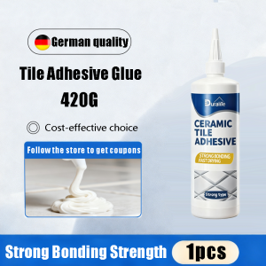 ✨Fast bonding prevents falling ✨Duralite Tiles adhesive glue 650ml liquid design can go deep into the gap to repair loose floor tiles and empty drum bags.no more nails wall adhesive Cement tile adhesive tile grout