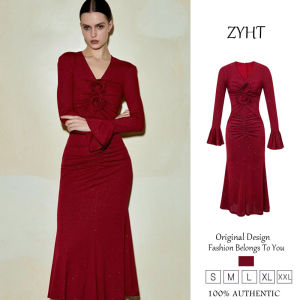 Zyht phụ nữ ăn mặc Đầm công sở váy hàn quốc kỳ nghỉ dresse ĐầM Dạ HộI tham dự sự kiện dresse trang phục sang trọng Đầm thời trang Đầm đi tiệc Wedding dresse 30649