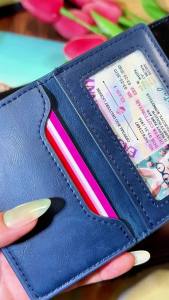 Mens PU Leather Smart Wallet Card Holder - Business Plain RFID Blocking 9-14 Card Capacity ID Window Cash Slot Aluminum Alloy Accents Everyday Carry Accessory Birthday Gifts for Him Gift for Husband/Boyfriendsohochic
