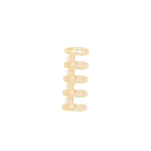 TURHA 10pcs 5 Holes Loose Leaf Binder Rings Binding Supplies Stationery 5 Ring Plastic Loose Leaf Clip Spiral Binding Clips Plastic Spring Spiral Rings Binder Notebook