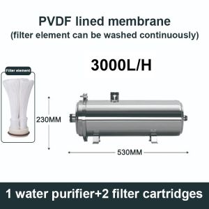DEKES Water Purifier Whole House Ultration Water Filter 0.01um Filters 1000-3000L/H SUS304 Drinkable Water
