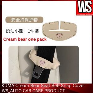 KUMA Cream Bear Seat Belt Snap Cover Use anti-collision anti-wear and anti-bump safety rope protective covers