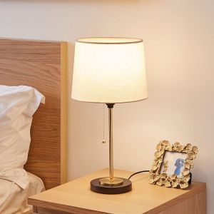 Reading Light Table Lamp Bedroom Bed Side Table Lamp LED Table Lamp Bedroom Hand-operated Switch Design Cozy and Simple Lighting Fixture 27dian Bedroom Bedside Table Lamps