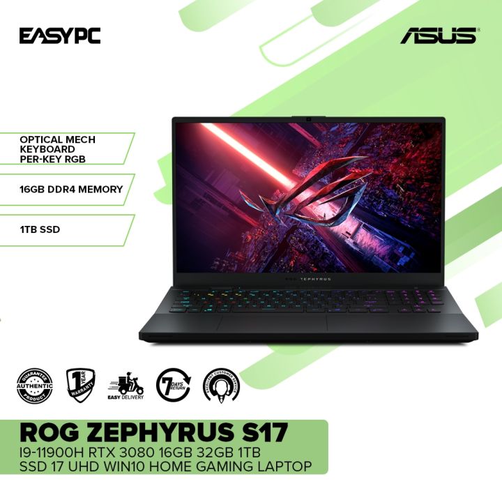 Asus Rog Zephyrus Zephyrus S17 3080 ASUS ROG Zephyrus S17 Gaming