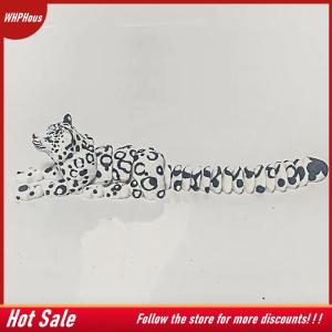 【COD】🔥🔥🔥 3D Printed Snow Leopard Model Simulation Multi-joint Movable Animals Figurine Miniatures Home Decoration
