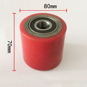 80x70mm ลูกล้อแฮนด์ลิฟท์ ล้อหน้าและหลัง ลูกล้อพาเลท ล้อแฮนด์พาเลท ล้อ Hand Lift ล้อรถยกพาเลท