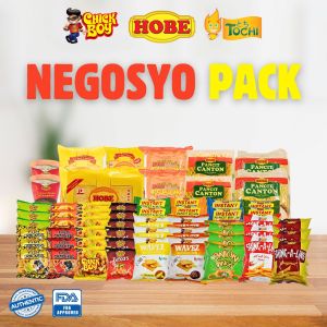 WHOLESALE Takam Negosyo Pack (Hobe Noodles ChickBoy & Tochi Snacks)
