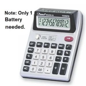 Dual display calculator Electronic calculator with currency validator 12 digits (1 spring only)