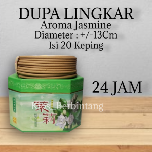 Dupa Lingkar 24 Jam Aroma Jasmine Isi 20 Keping Hio Xiangjia