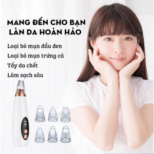 Máy hút mụn nano công nghệ Hàn Quốc 6 đầu hút loại bỏ mụn đầu đen mụn cám làm sạch lỗ chân lông và sợi bã nhờn