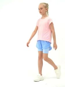 Kids Sport Shorts with Pocket 2in 1 Running Tennis Badminton Baseball Riding Short Pants