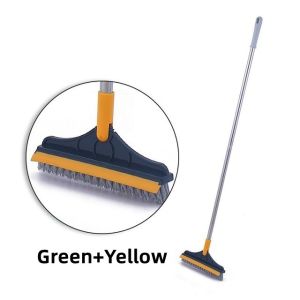 3 in 1 Brush Magic Broom Floor Cleaning Brush Gap Scrub Brush V-Shaped Floor Scrub Tile Kitchen Bathroom Toilet