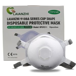 Air Valve LAIANZHI FFP3 CE Cup Type mask masks PM2.5 masks harmful substances filtered out by 99% hygiene mask headwear mouth cover.