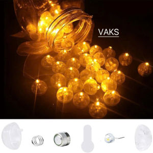 Combo 3 Quả cầu bi led mini màu vàng đậm – Trang trí đồ thủ công handmade lung linh