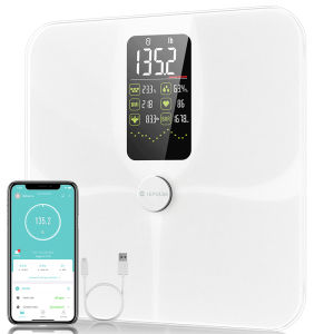 Ready Stock Lepu Model F4 Pro USB Rechargeable Bluetooth Digital Smart Weight Scale 15 Body Metrics with  Home Body Fat Scale