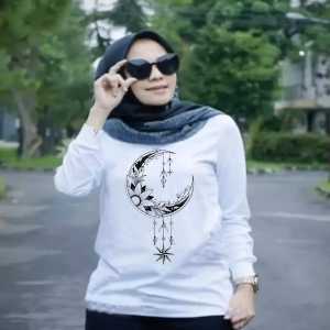 KAOS WANITA ATASAN LENGAN PANJANG DEWASA KEKINIAN MOTIF TRENDY GAMBAR CETAK PRINT DTF TERBARU