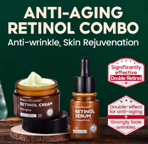 VIBRANT GLAMOUR Retinol Set Face Cream + Serum VA Anti Aging Whitening Renewing Skin Reduce Melasma Freckles Fading Dark Spots