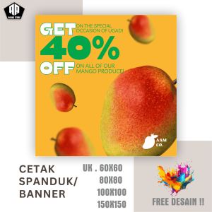 Spanduk Banner Jual Mangga SEGAR BISA REQUEST