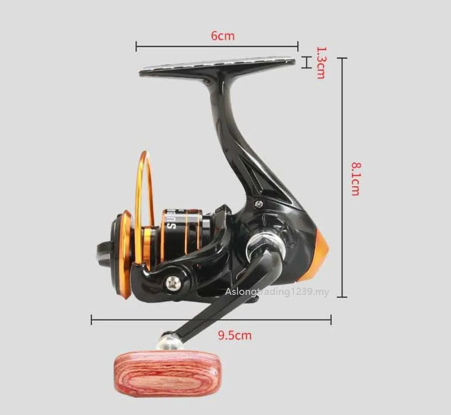 Brand New Freshwater 5KG Max Drag Mini Fishing Reel 500 800 ZP-Series 5.2:1  Spinning Wheel Fishing Accessories
