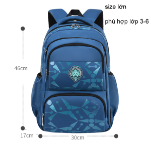 HOÀN TIỀN 15% - Balo học sinh cấp 1 và 2 siêu nhẹ chống gù chống nước cao cấp phong cách nhật bản