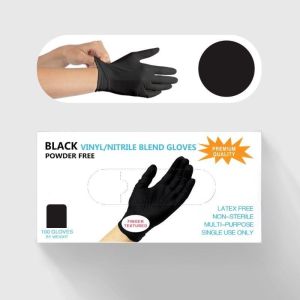 100pcs / box vinyl /nitrile blend powder free latex free non-sterile gloves disposable Tattoo gloves