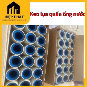 10 cuồn keo lụa quấn răng ống nước Keo lụa quấn ống nước làm kín chân ren băng tan cao su non