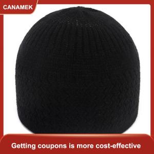 【CANAMEK】 Giản Dị Dệt Kim Hồi Giáo Người Đàn Ông Cầu Nguyện Mũ Mùa Đông Ấm Beanies Cap Hồi Giáo Ramadan