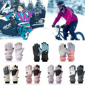 GALLOWAY Multicolor Winter Ski Gloves Waterproof Windproof Ultralight Warm Mittens Gift Thermal Touch Screen Gloves Men