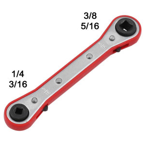 Refrigeration equipment maintenance wrench double-headed square ratchet wrench air conditioning valve quick wrench cold storage wrench