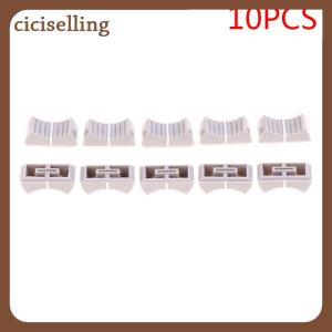 [ciciselling] 10PCS Fader Knob Cap Touch Sensitive Slider Ribbed Mixer Desk Switch Knob Cap