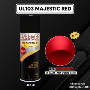 Sapporo Ultimate UL103 Majestic Red HP / Sapporo Ultimate / Cat Semprot / Cat Aerosol Terbaik / Sapporo Spray / Sapporo