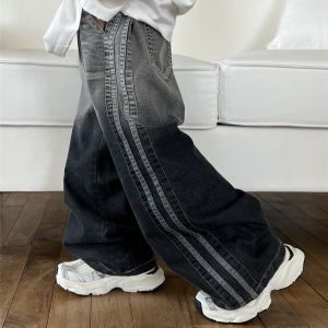 Autumn New Boys Retro Personality All Match Jeans Children Clothing Boys Handsome Cool Fashionable and Casual Straight Leg Jeans2026