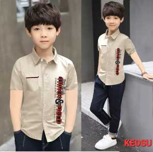 hem kids kemeja anak laki laki usia 5-12 thn/cod