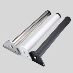 เคาน์เตอร์บาร์เท้าสนับสนุนคอลัมน์สแตนเลส 304 ปรับโต๊ะคอมพิวเตอร์เท้าอลูมิเนียมอัลลอยด์บาร์ตู้เท้า