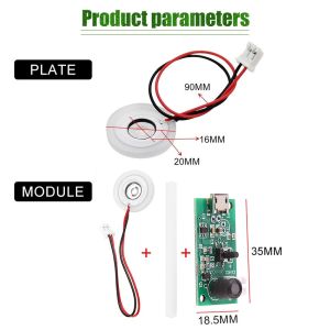 Mist Maker Modul Atomizer Humidifier Pembuat Uap Kabut Nebulizer 20mm 16mm
