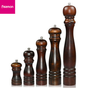 Fissman Pepper Mill Grinder Wooden Body with Zinc Alloy Grinder Kitchen10cm 15cm 20cm 25cm 35cm