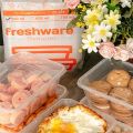 Thinwall 3000 ml Kotak Makan Anti Panas 25 pcs Tutup Lunch Box Frozen. 