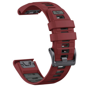 Zenia 26mm Quick Fit Premium Silicone Watch Strap for Garmin Fenix 8 7X 6X Pro 51mm Sapphire 5X Plus HR Instinct 3 50mm 2X Solar Tactical D2 Tactix 7 Elite/Bravo/Charlie/Delta PX Quatix Epix Gen 2 Descent Mk1 Mk2 Mk2i Mk3i 51mm Enduro COROS VERTIX 2S