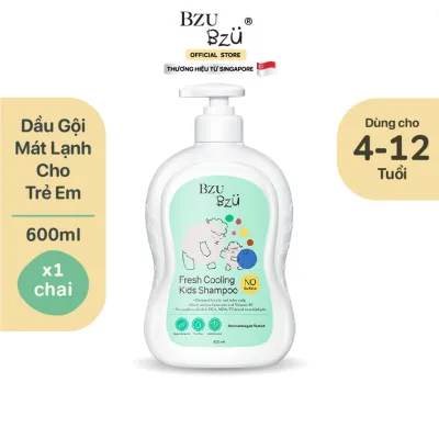 Dầu Gội Trẻ Em Mát Lạnh BZU BZU Fresh & Cooling Shampoo Làm Sạch Nhẹ Nhàng 600ml