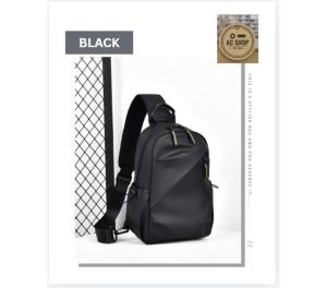 Chest Bag Crossbody Bag for Men Soft Material with USB Port and Water Resistant Scratch Proof