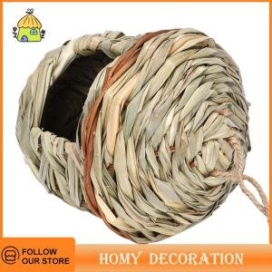 🎄【Special price】🎄Shao รังนกกลางแจ้งบ้านนกสานมือสำหรับตกแต่งบ้านนกกรงนกที่แขวนกรงนกแก้วแบบแฮนด์เมดสุดสร้างสรรค์