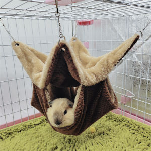 Rubvrenti Hamster Hammock double layer Sugar Glider Hammock Bed Ultra Soft Sleeping Bed Hammock Sleeping Nest
