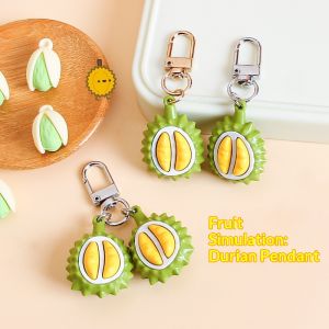 Thực tế sầu riêng Keychain dòng trái cây Ví sáng tạo Charm món quà dễ thương cho các cặp vợ chồng và bạn bè