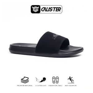 Calister - Sandal Pria Keren Slop Full Hitam Slide Cowok Cewek Kekinian 36-43