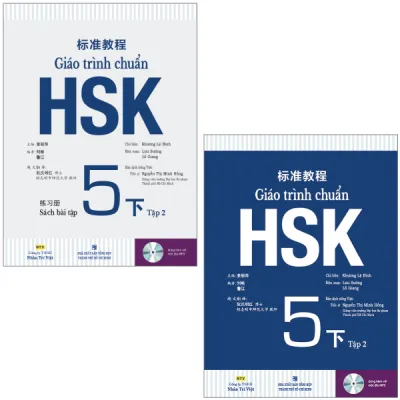 Fahasa - Combo Sách Hay Sách Giáo Trình Chuẩn HSK 5 Tập 2 - Sách Bài Học Và Bài Tập (Bộ 2 Cuốn)